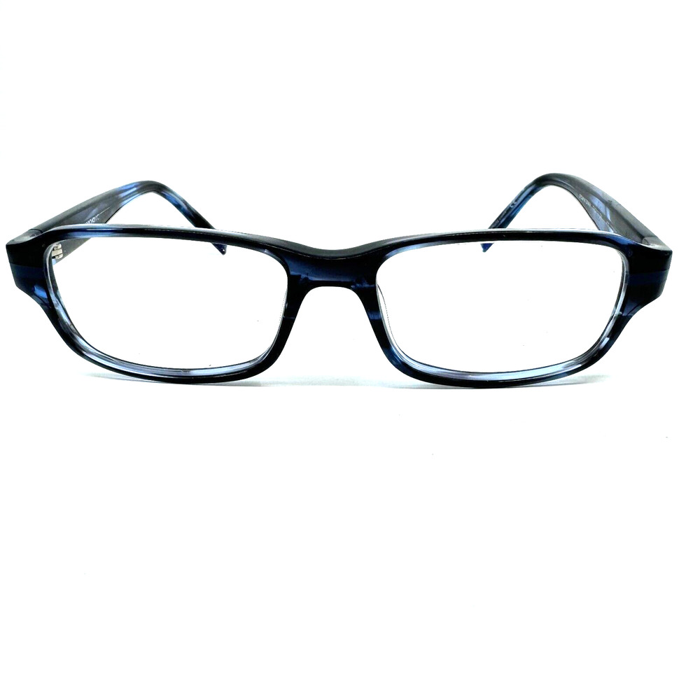 Marchon NYC Downtown Thompson 470 Dark Blue Eyeglasses Frames 53-16 140‎ H12145